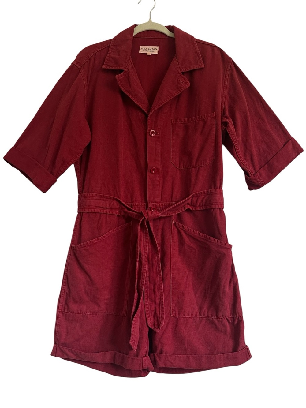 Nili Lotan Ariana Jumpsuit in Sunkissed
Red Size Small - Picture 4 of 16